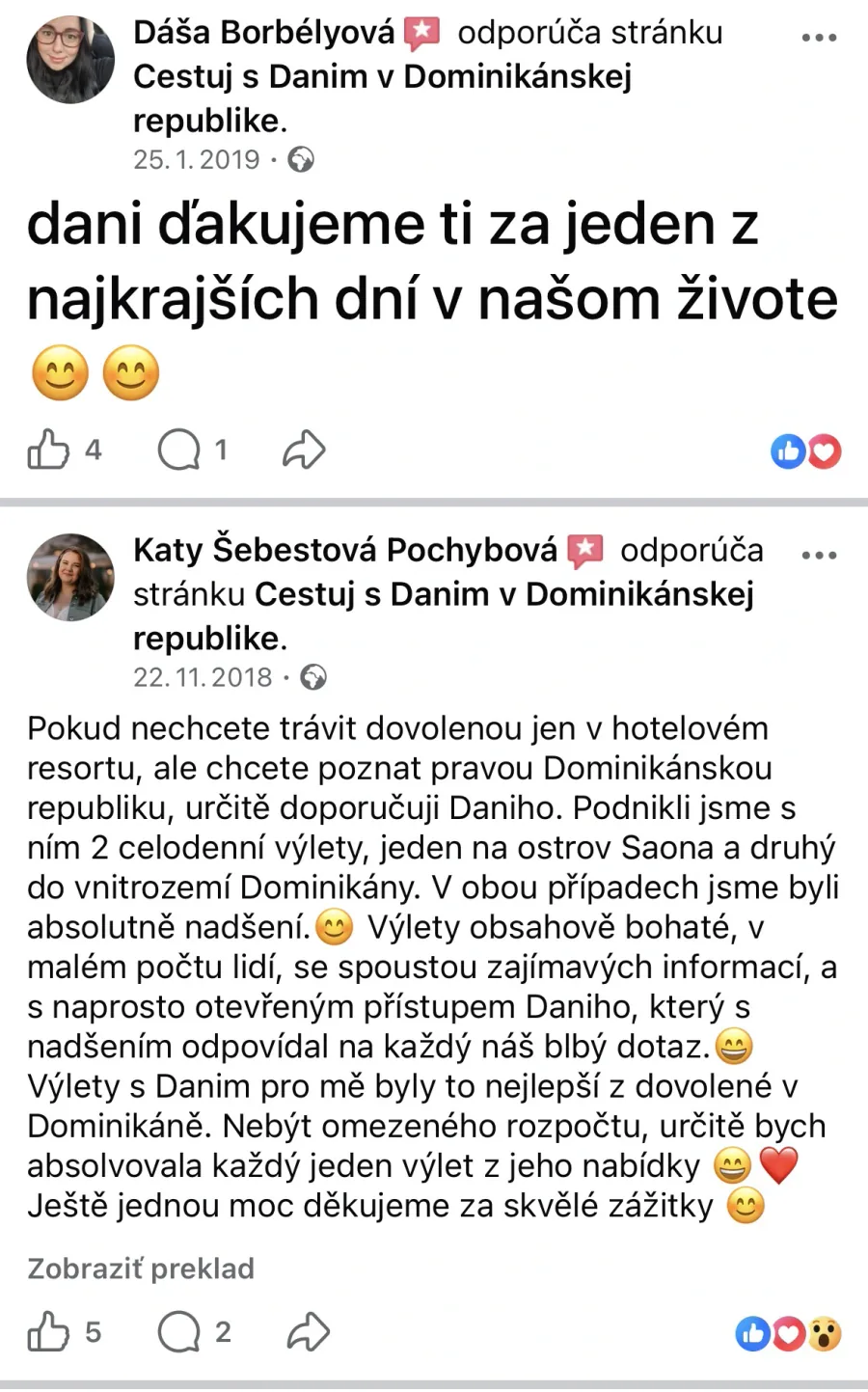 Recenzie klientov na spoznávanie Dominikánskej republiky